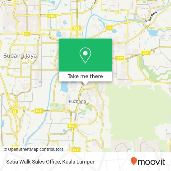 Setia Walk Sales Office map