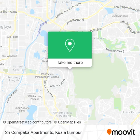 Sri Cempaka Apartments map
