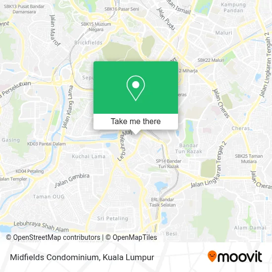 Midfields Condominium map