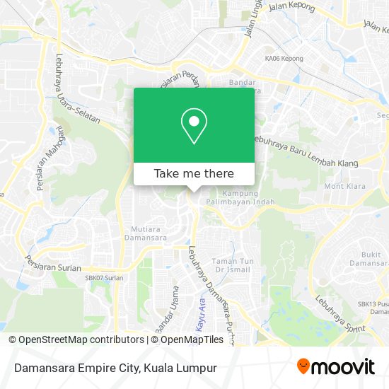 Damansara Empire City map