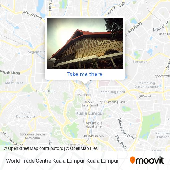 World Trade Centre Kuala Lumpur map
