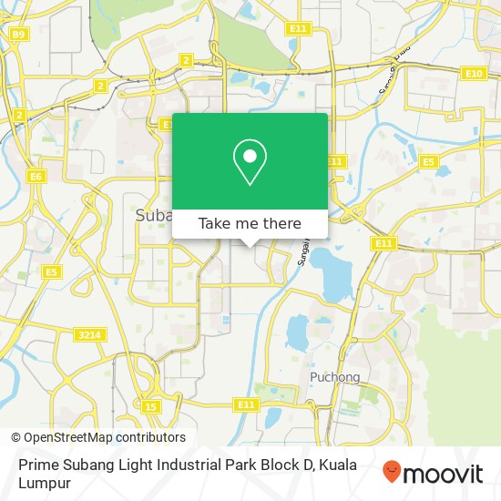 Prime Subang Light Industrial Park Block D map