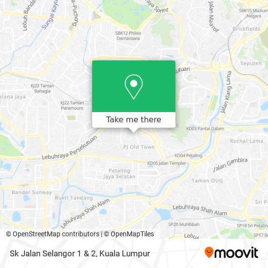 Sk Jalan Selangor 1 & 2 map