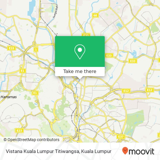 Vistana Kuala Lumpur Titiwangsa map