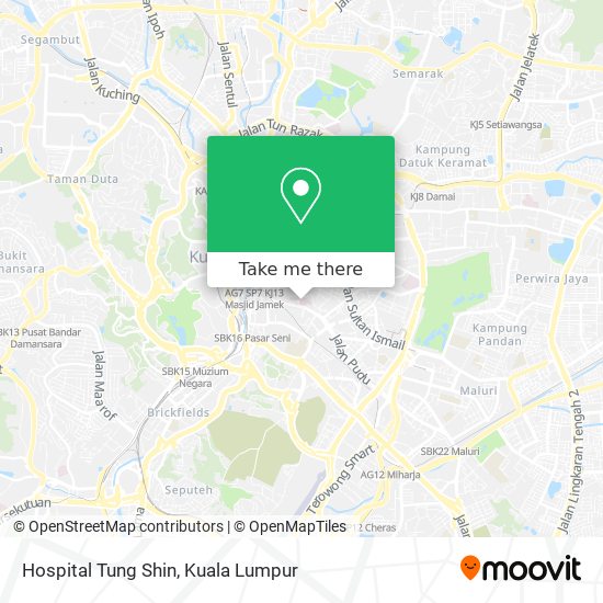 Hospital Tung Shin map