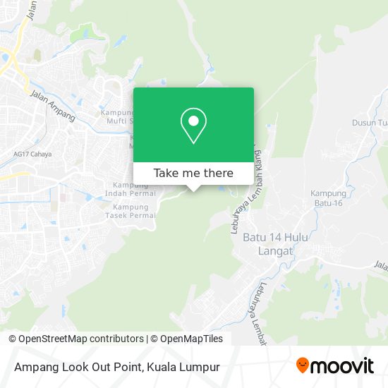 Ampang Look Out Point map