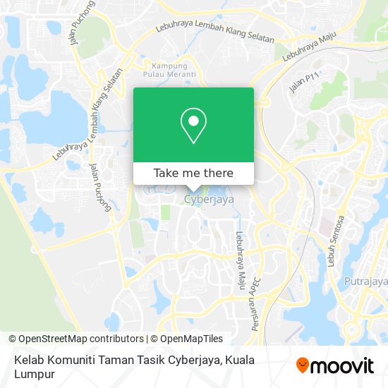 Peta Kelab Komuniti Taman Tasik Cyberjaya