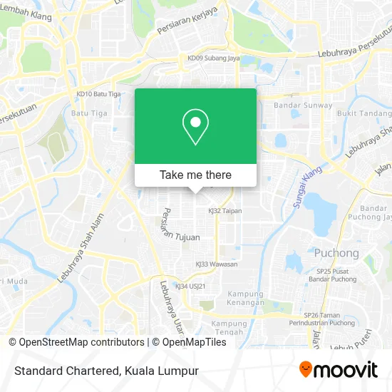 Standard Chartered map