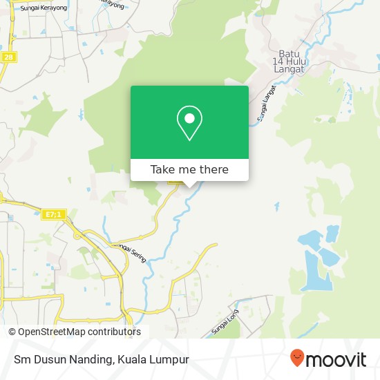 Sm Dusun Nanding map