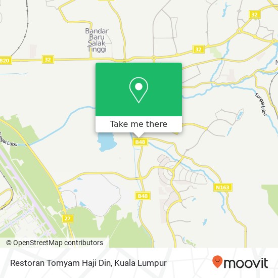 Restoran Tomyam Haji Din map
