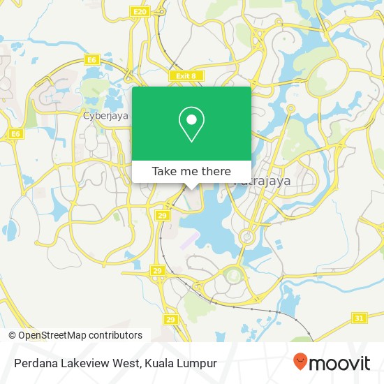 Perdana Lakeview West map