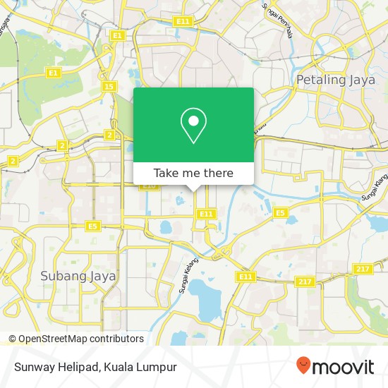 Sunway Helipad map