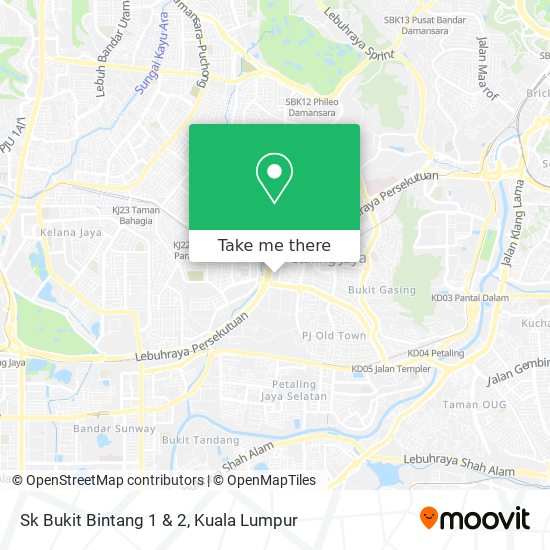 Sk Bukit Bintang 1 & 2 map