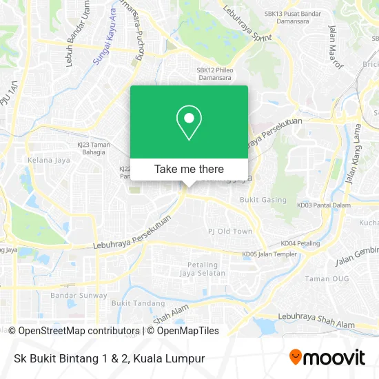 Sk Bukit Bintang 1 & 2 map