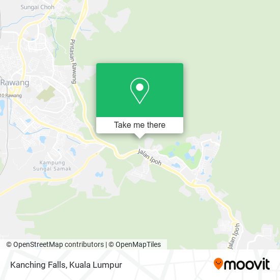 Kanching Falls map