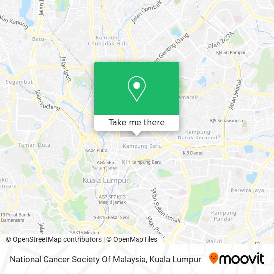 National Cancer Society Of Malaysia map