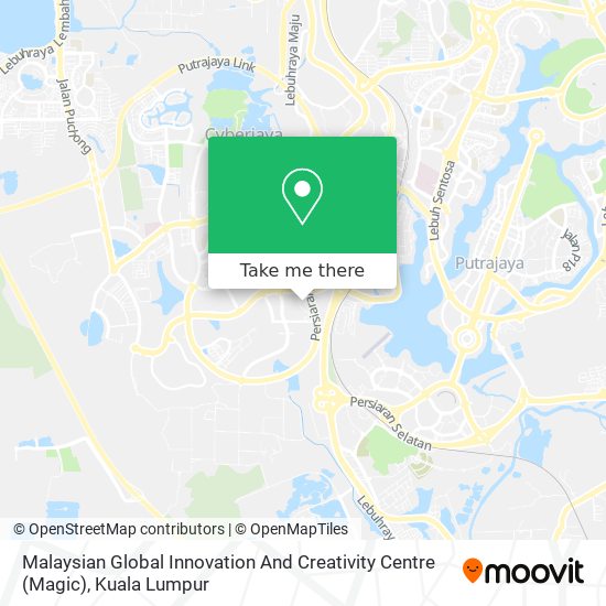 Malaysian Global Innovation And Creativity Centre (Magic) map