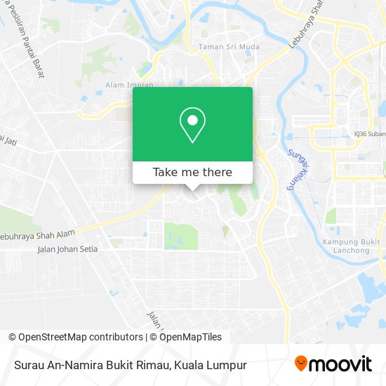 Surau An-Namira Bukit Rimau map