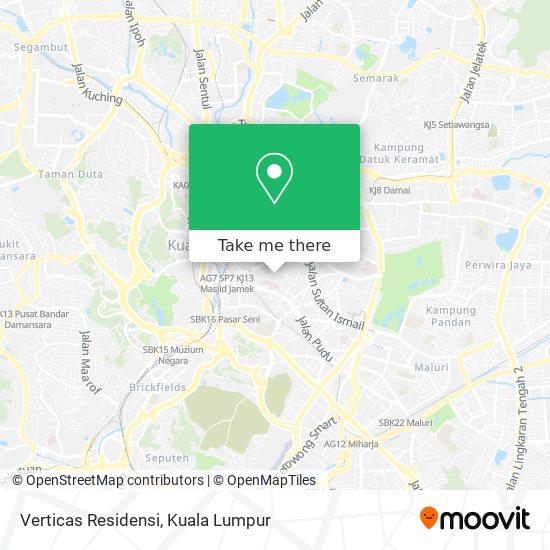 Verticas Residensi map