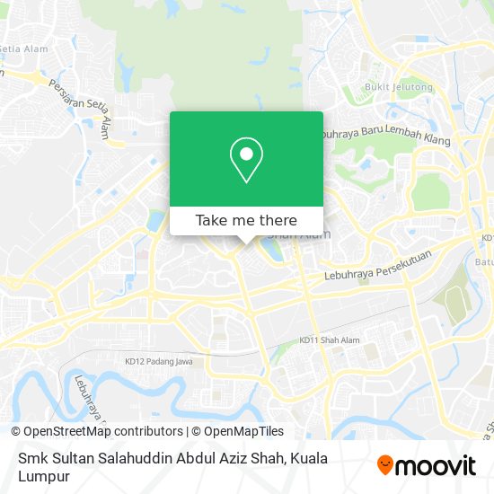 Smk Sultan Salahuddin Abdul Aziz Shah map