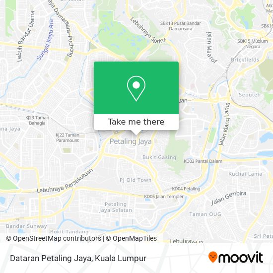 Dataran Petaling Jaya map