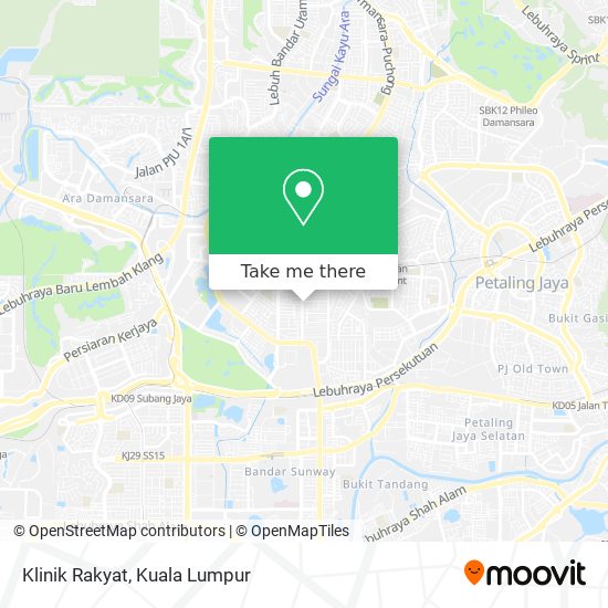 Klinik Rakyat map