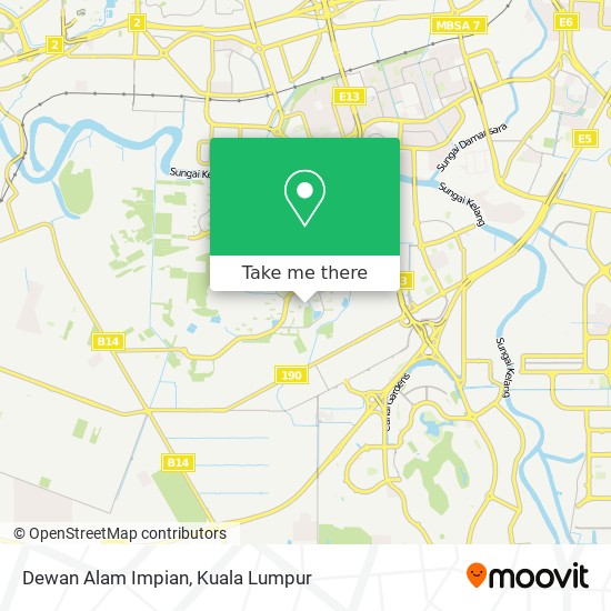 Dewan Alam Impian map