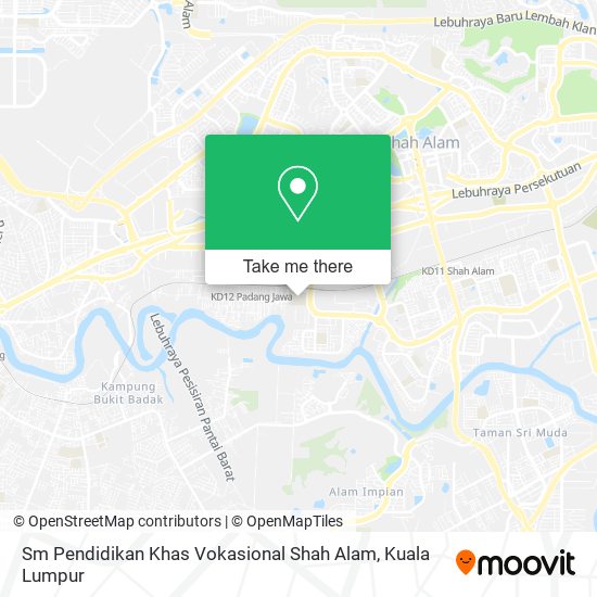 Sm Pendidikan Khas Vokasional Shah Alam map
