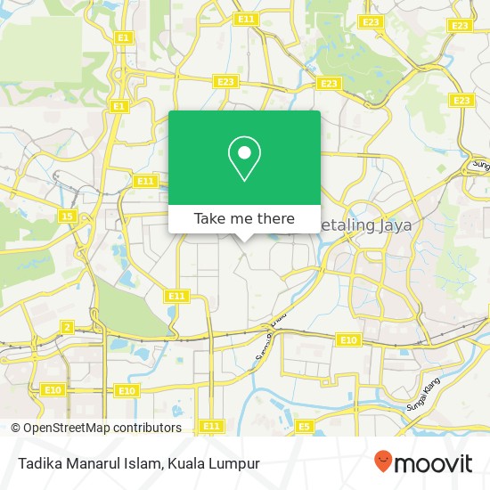 Tadika Manarul Islam map
