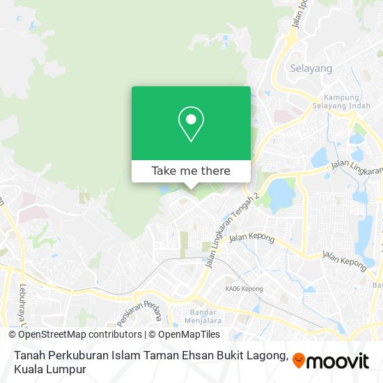 Tanah Perkuburan Islam Taman Ehsan Bukit Lagong map
