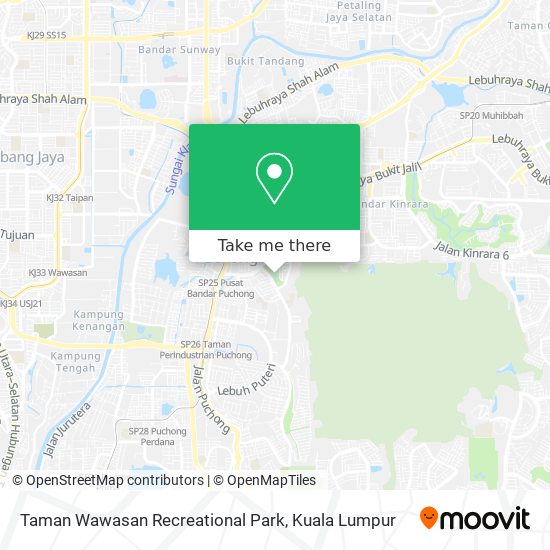Taman Wawasan Recreational Park map