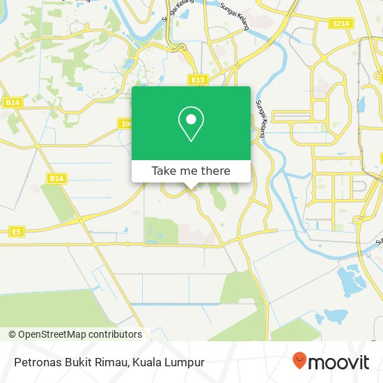 Petronas Bukit Rimau map