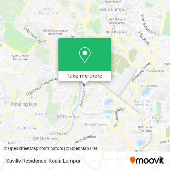 Saville Residence map