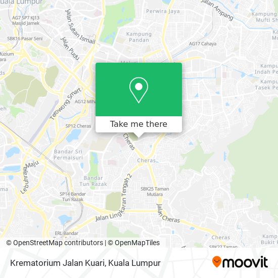 Peta Krematorium Jalan Kuari