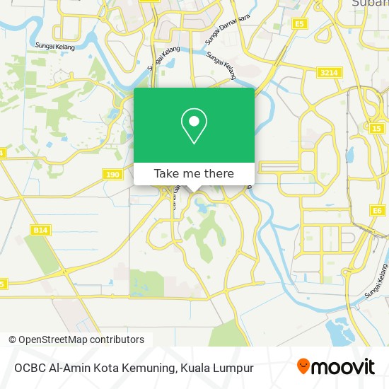 OCBC Al-Amin Kota Kemuning map
