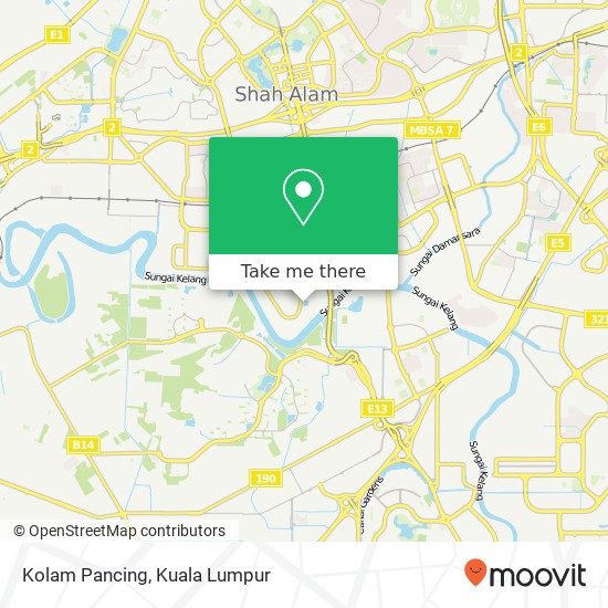 Kolam Pancing map