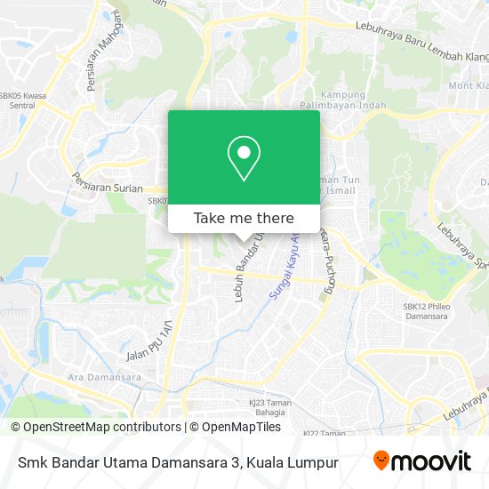 Peta Smk Bandar Utama Damansara 3