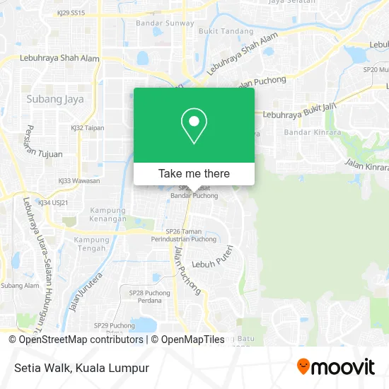 Setia Walk map