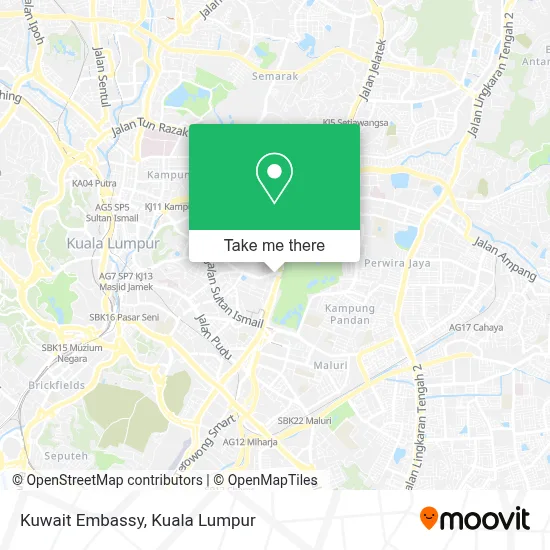 Kuwait Embassy map