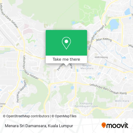 Menara Sri Damansara map