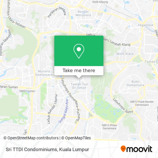 Sri TTDI Condominiums map