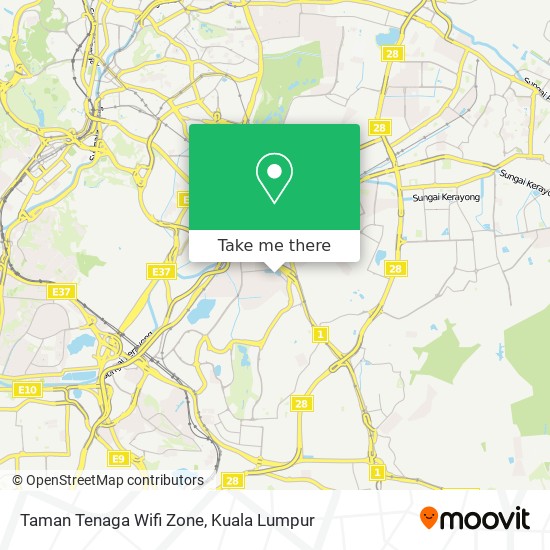 Peta Taman Tenaga Wifi Zone