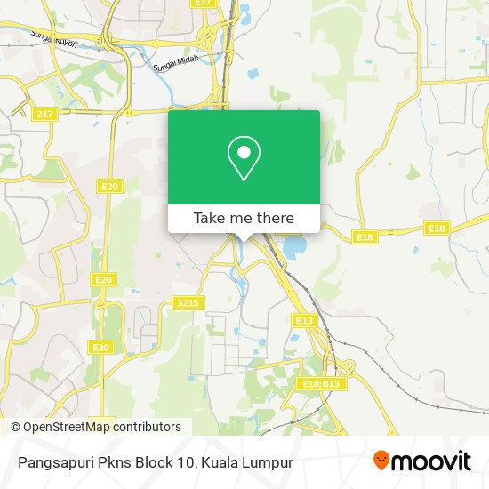 Pangsapuri Pkns Block 10 map