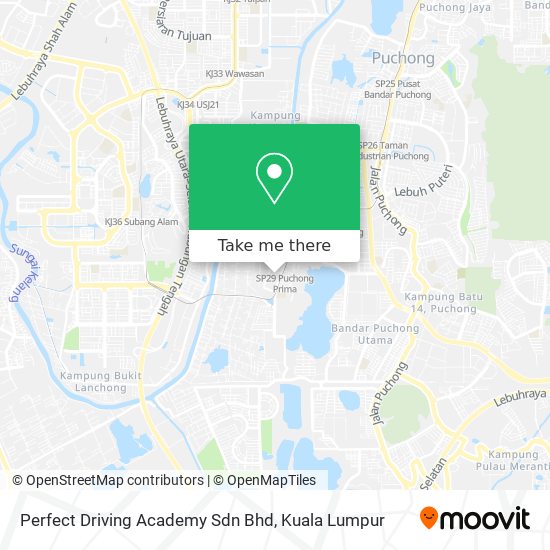 Perfect Driving Academy Sdn Bhd map