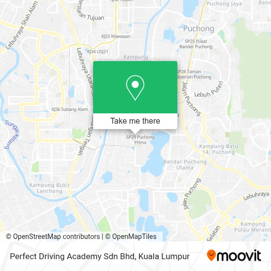 Perfect Driving Academy Sdn Bhd map