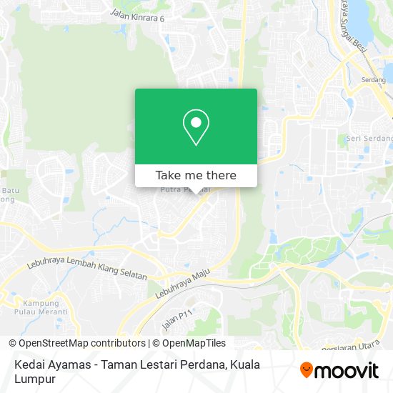 Peta Kedai Ayamas - Taman Lestari Perdana