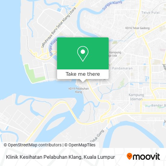 Klinik Kesihatan Pelabuhan Klang map