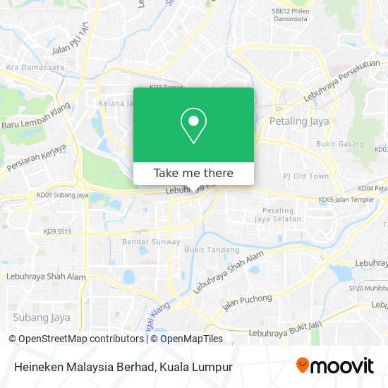 Peta Heineken Malaysia Berhad