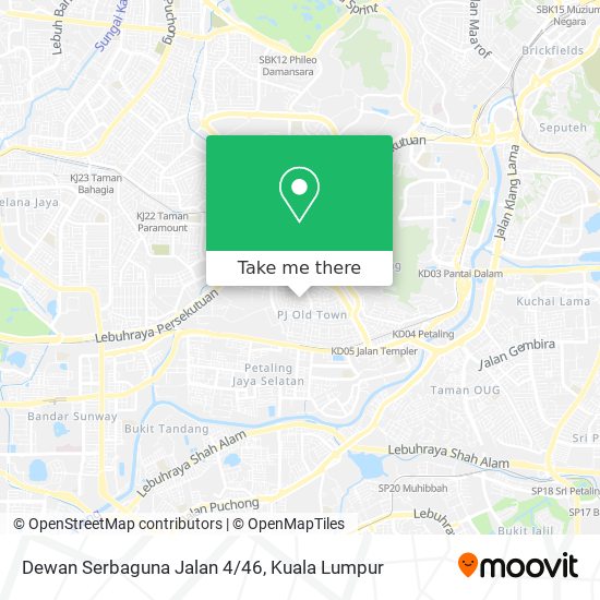 Dewan Serbaguna Jalan 4/46 map