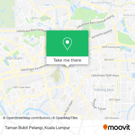 Peta Taman Bukit Pelangi